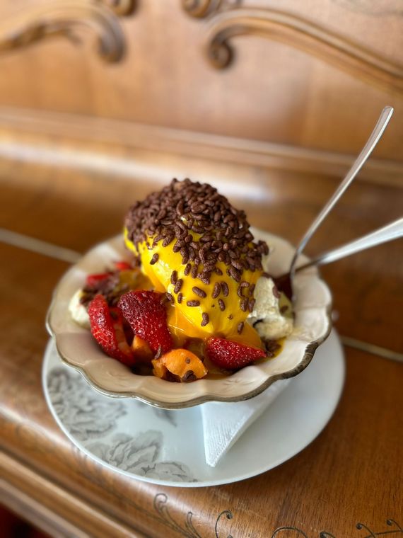 Fruta com Gelado