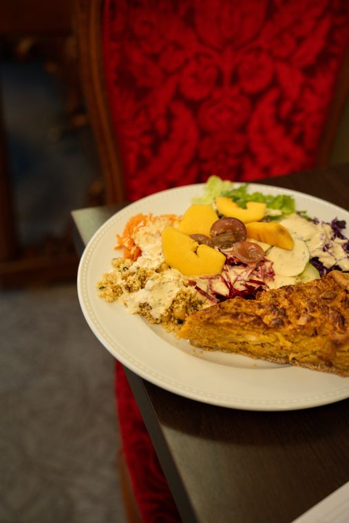 Quiche com Salada Mista
